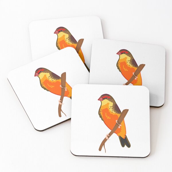 Item preview, Gold-Breasted Waxbill designed and sold by ElizabethsFlock.