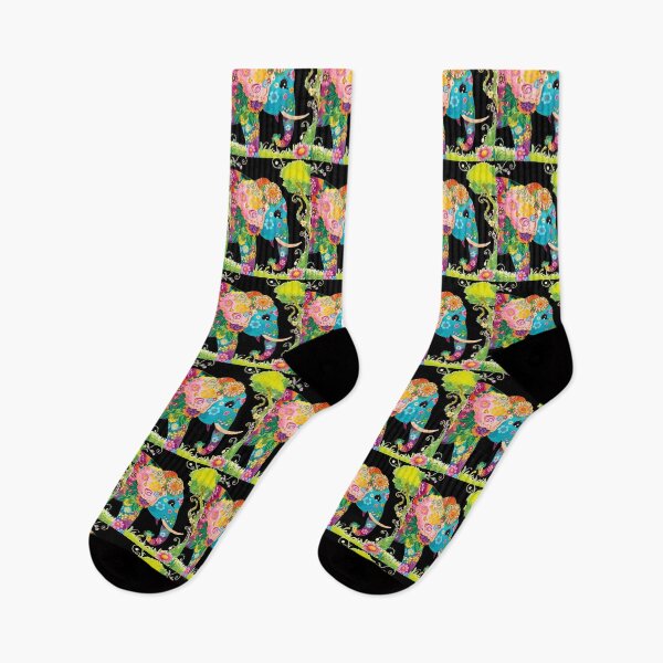 Item preview, Elephant Silhouette. Floral elephant, Fantasy Elephant, colorful elephant designed and sold by ElephantVibes.