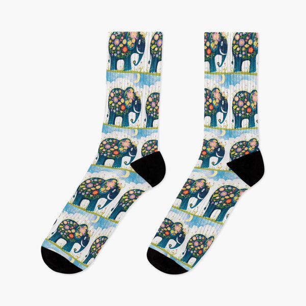 Item preview, Elephant Silhouette. Floral elephant, Fantasy Elephant, colorful elephant designed and sold by ElephantVibes.
