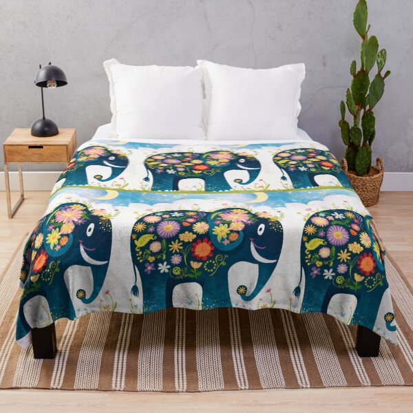 Item preview, Elephant Silhouette. Floral elephant, Fantasy Elephant, colorful elephant designed and sold by ElephantVibes.
