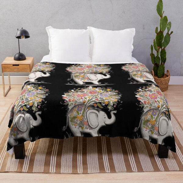 Item preview, Elephant Silhouette. Floral elephant, Fantasy Elephant, colorful elephant designed and sold by ElephantVibes.