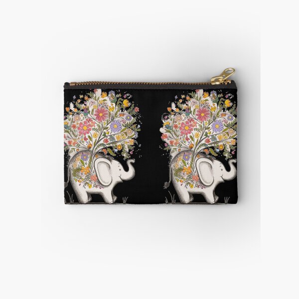 Item preview, Elephant Silhouette. Floral elephant, Fantasy Elephant, colorful elephant designed and sold by ElephantVibes.