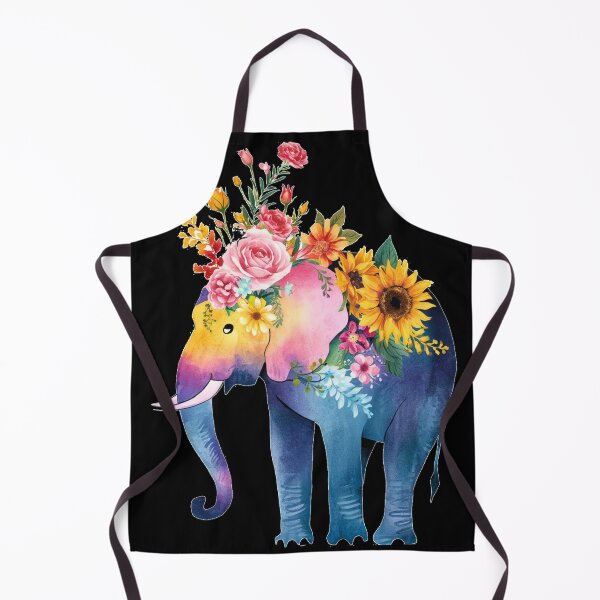 Item preview, Elephant Silhouette. Floral elephant, Fantasy Elephant, colorful elephant designed and sold by ElephantVibes.