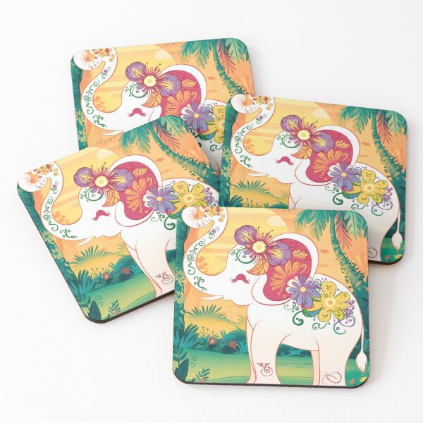 Item preview, Elephant Silhouette. Floral elephant, Fantasy Elephant, colorful elephant designed and sold by ElephantVibes.