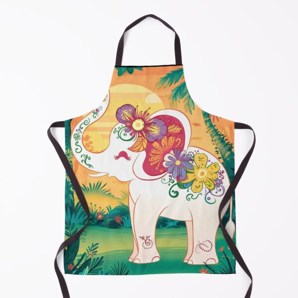 Item preview, Elephant Silhouette. Floral elephant, Fantasy Elephant, colorful elephant designed and sold by ElephantVibes.