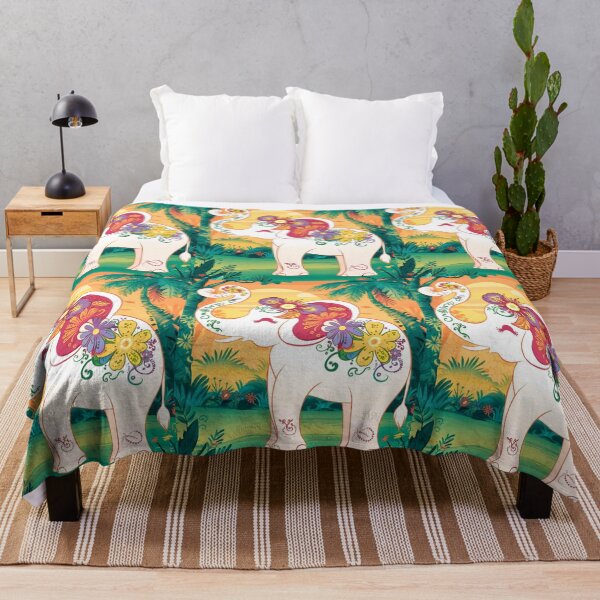 Item preview, Elephant Silhouette. Floral elephant, Fantasy Elephant, colorful elephant designed and sold by ElephantVibes.