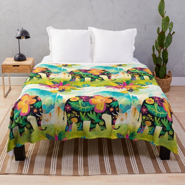 Item preview, Elephant Silhouette. Floral elephant, Fantasy Elephant, colorful elephant designed and sold by ElephantVibes.