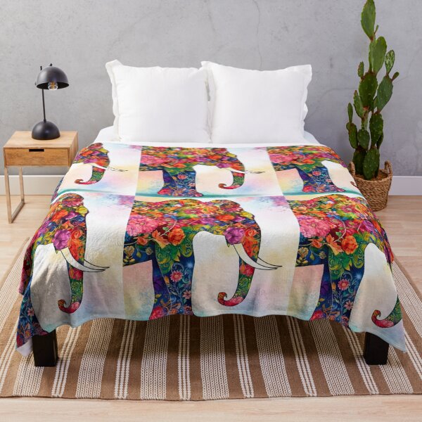 Item preview, Elephant Silhouette. Floral elephant, Fantasy Elephant, colorful elephant designed and sold by ElephantVibes.