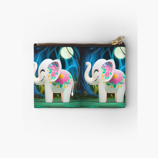 Item preview, Elephant Silhouette. Floral elephant, Fantasy Elephant, colorful elephant designed and sold by ElephantVibes.