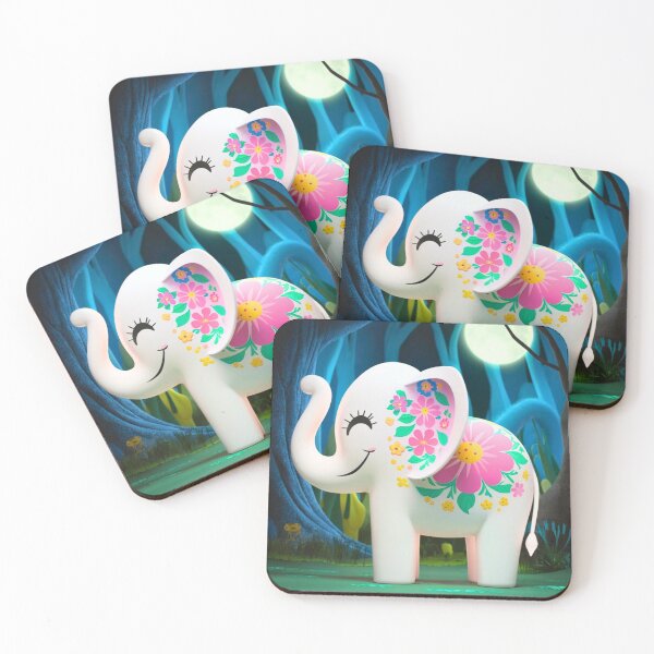 Item preview, Elephant Silhouette. Floral elephant, Fantasy Elephant, colorful elephant designed and sold by ElephantVibes.