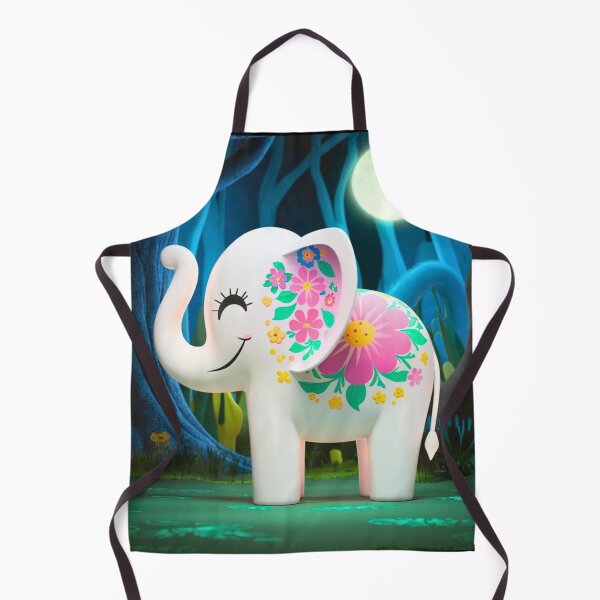 Item preview, Elephant Silhouette. Floral elephant, Fantasy Elephant, colorful elephant designed and sold by ElephantVibes.