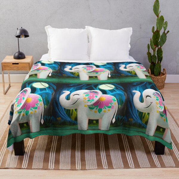 Item preview, Elephant Silhouette. Floral elephant, Fantasy Elephant, colorful elephant designed and sold by ElephantVibes.