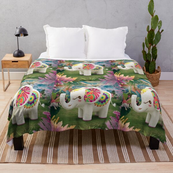 Item preview, Elephant Silhouette. Floral elephant, Fantasy Elephant, colorful elephant designed and sold by ElephantVibes.