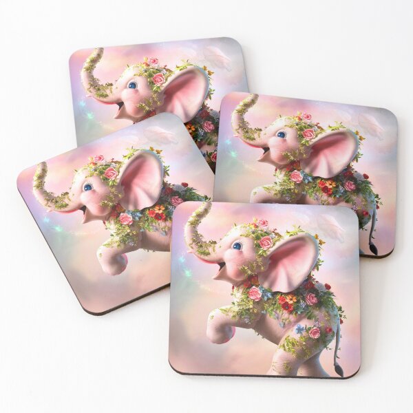 Item preview, Elephant Silhouette. Floral elephant, Fantasy Elephant, colorful elephant designed and sold by ElephantVibes.