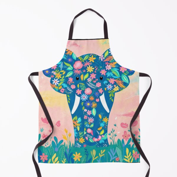 Item preview, Elephant Silhouette. Floral elephant, Fantasy Elephant, colorful elephant designed and sold by ElephantVibes.