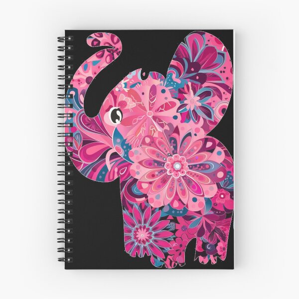 Item preview, Elephant Silhouette. Floral elephant, Fantasy Elephant, colorful elephant designed and sold by ElephantVibes.