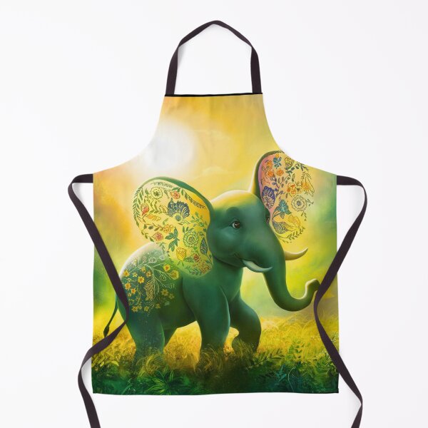 Item preview, Elephant Silhouette. Floral elephant, Fantasy Elephant, colorful elephant designed and sold by ElephantVibes.