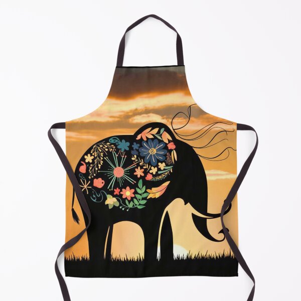 Item preview, Elephant Silhouette. Floral elephant, Fantasy Elephant, colorful elephant designed and sold by ElephantVibes.
