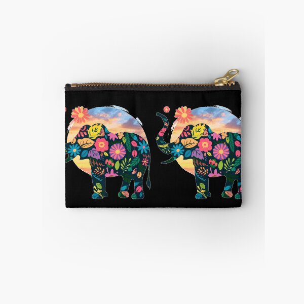 Item preview, Elephant Silhouette. Floral elephant, Fantasy Elephant, colorful elephant designed and sold by ElephantVibes.