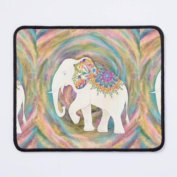 Item preview, Elephant Silhouette. Floral elephant, Fantasy Elephant, colorful elephant designed and sold by ElephantVibes.