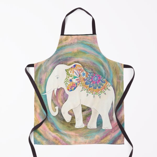 Item preview, Elephant Silhouette. Floral elephant, Fantasy Elephant, colorful elephant designed and sold by ElephantVibes.