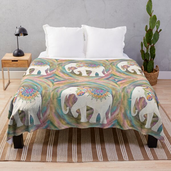 Item preview, Elephant Silhouette. Floral elephant, Fantasy Elephant, colorful elephant designed and sold by ElephantVibes.