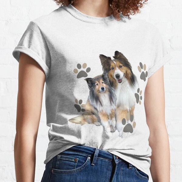 Shetland Sheepdog T-shirt Women Ladies Tee Dog Breed
