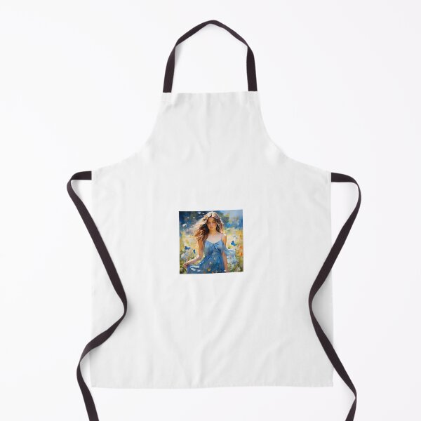 Item preview, Beautiful young woman, wearing a light blue dress designed and sold by Bellas-Artes-99.
