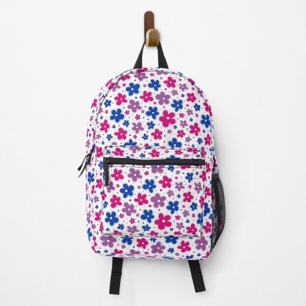 Item preview, Bi Bisexual Pride Flowers Doodle Pink Blue Purple designed and sold by JoyfulJen.