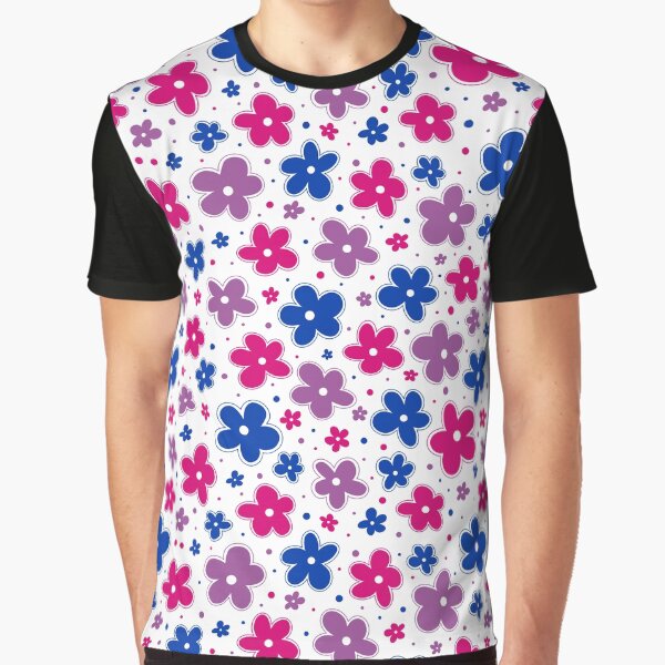 Artikel-Vorschau von Bi Bisexuell Pride Blumen Doodle Pink Blau Lila, designt und verkauft von JoyfulJen.