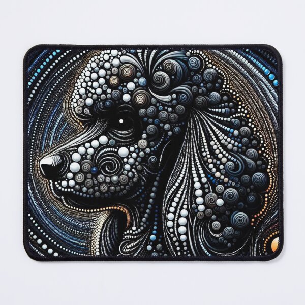 Item preview, Cosmic Standard Black Poodle Mosaic designed and sold by Wags & Tails.