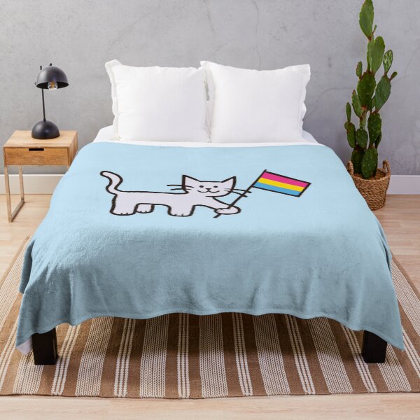 Item preview, Pansexual Pride Flag Cat designed and sold by sunlucky.