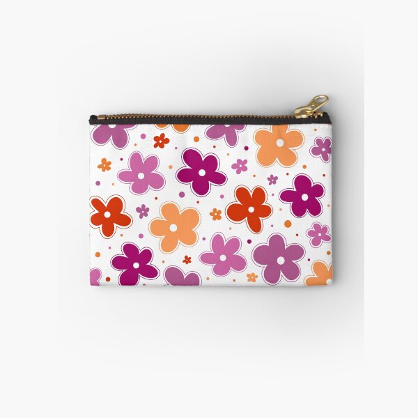 Item preview, Lesbian Pride Flag Flowers Doodle Pink Red Orange designed and sold by JoyfulJen.