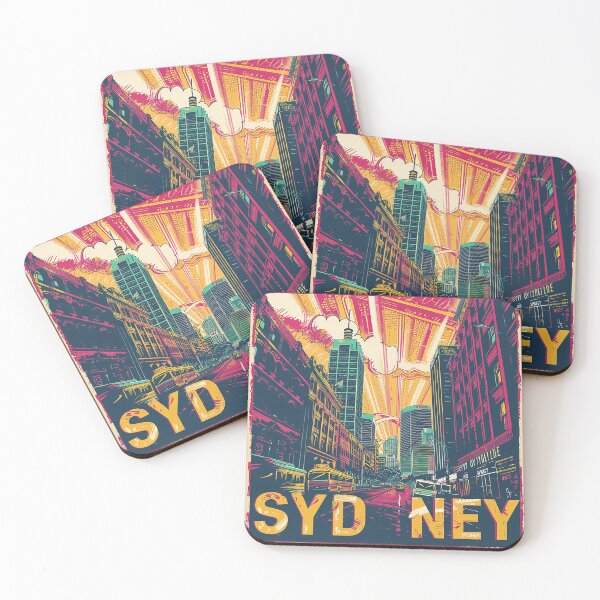 Item preview, Retro Sydney Illustration  designed and sold by nomiraclehere.