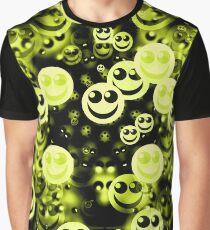 happy faces version 2,3 yellowgreen Graphic T-Shirt