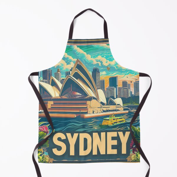 Item preview, Retro Sydney Illustration designed and sold by nomiraclehere.