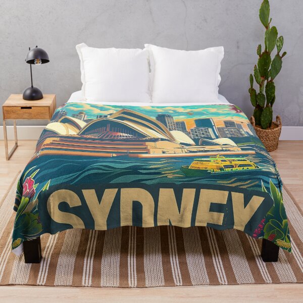 Item preview, Retro Sydney Illustration designed and sold by nomiraclehere.