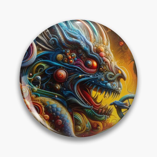 Item preview, Surreal Dragon and Flying Fish Art designed and sold by Visual-Universe.