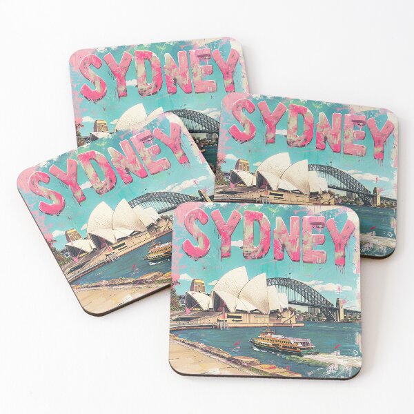 Item preview, Retro Sydney Illustration designed and sold by nomiraclehere.
