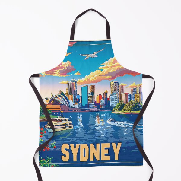 Item preview, Retro Sydney Illustration designed and sold by nomiraclehere.