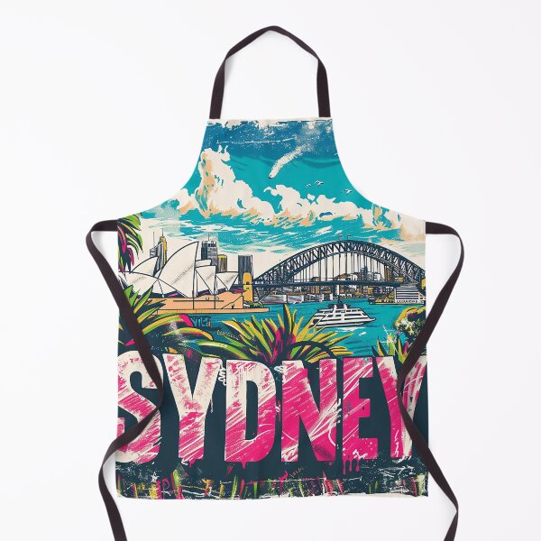 Item preview, Retro Sydney Illustration designed and sold by nomiraclehere.