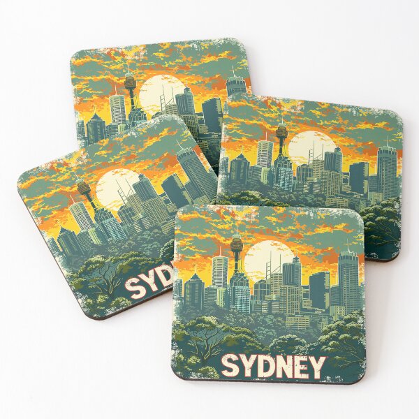 Item preview, Retro Sydney Illustration designed and sold by nomiraclehere.