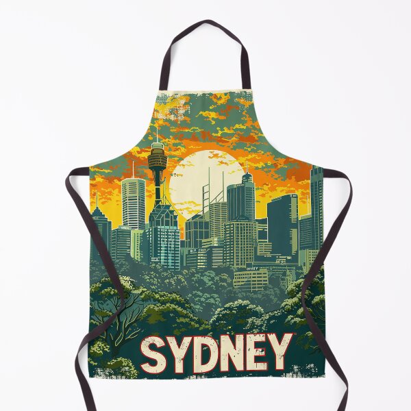 Item preview, Retro Sydney Illustration designed and sold by nomiraclehere.