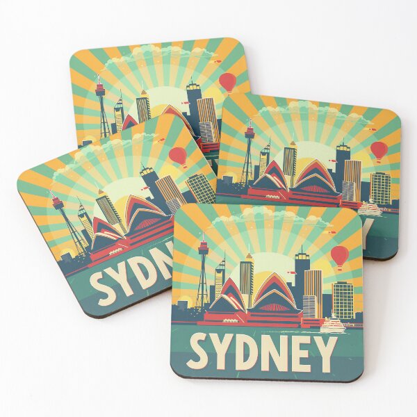 Item preview, Retro Sydney Illustration designed and sold by nomiraclehere.