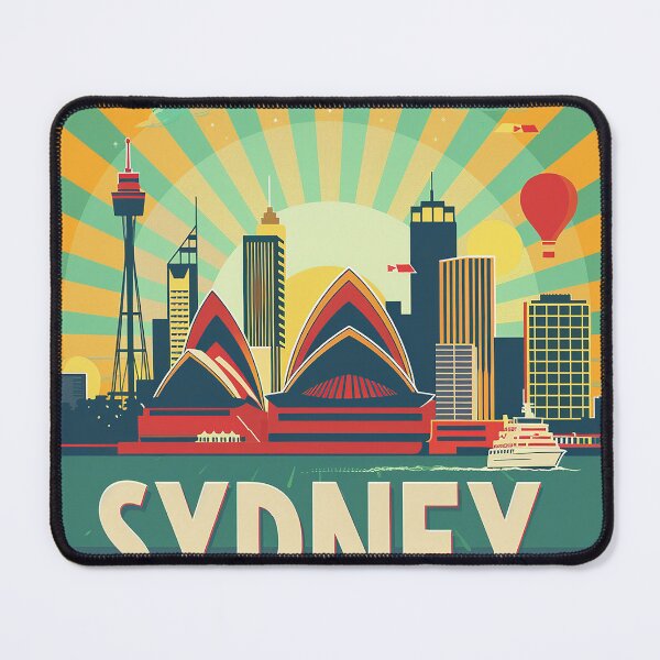 Item preview, Retro Sydney Illustration designed and sold by nomiraclehere.