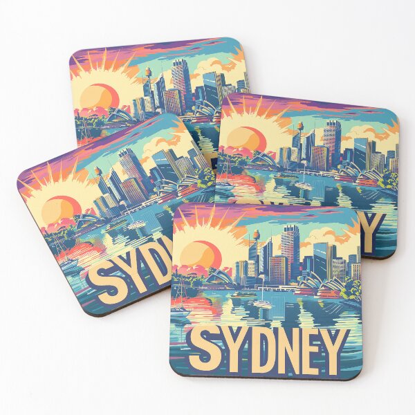 Item preview, Retro Sydney Illustration designed and sold by nomiraclehere.