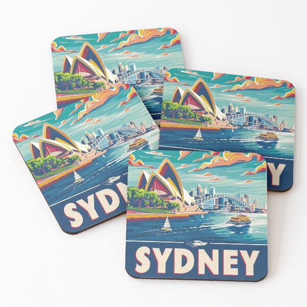 Item preview, Retro Sydney Illustration designed and sold by nomiraclehere.