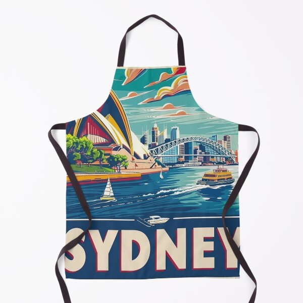 Item preview, Retro Sydney Illustration designed and sold by nomiraclehere.