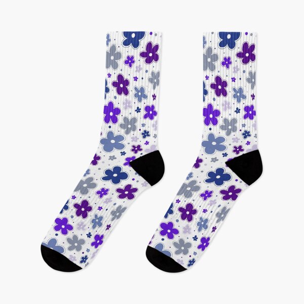 Item preview, Butch Lesbian Pride Flowers Doodle Blue Purple designed and sold by JoyfulJen.
