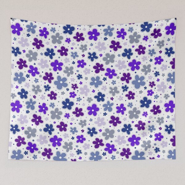 Item preview, Butch Lesbian Pride Flowers Doodle Blue Purple designed and sold by JoyfulJen.